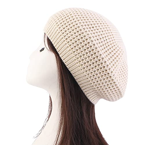 tcax Baskenmütze Damen Vintage Damen Strick Baskenmütze Wintermütze Lässig Elastisch Einfarbig Damen Outdoor Warm Beanie Party, Beige, Einheitsgröße tcax Baskenmütze Damen Vintage Damen Strick Baskenmütze Wintermütze Lässig Elastisch Einfarbig Damen Outdoor Warm Beanie Party, Beige, Einheitsgröße von tcax