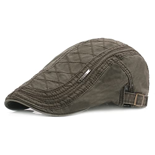 tcax Schiebermütze Herren Herren Hut Sommer Berets Caps Für Herren Damen Casual Schirmmützen Brief Stickerei Sonnenhüte Casquette Cap, Army Green, 56-58Cm tcax Schiebermütze Herren Herren Hut Sommer Berets Caps Für Herren Damen Casual Schirmmützen Brief Stickerei Sonnenhüte Casquette Cap, Army Green, 56-58Cm von tcax