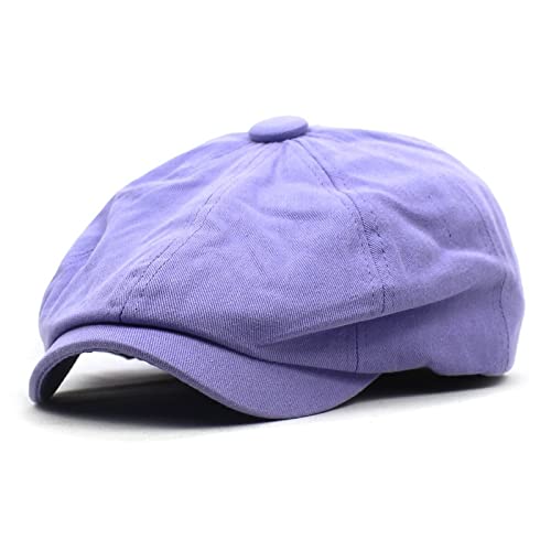 tcax Schiebermütze Herren Solid Cotton Newsboy Ivy Duckbill Caps Herren Flat Peaked Duckbill Gatsby Cap Damen Painter Beret Hats,Lila,55-60Cm tcax Schiebermütze Herren Solid Cotton Newsboy Ivy Duckbill Caps Herren Flat Peaked Duckbill Gatsby Cap Damen Painter Beret Hats,Lila,55-60Cm von tcax