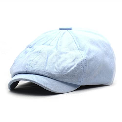 tcax Schiebermütze Herren Solid Cotton Newsboy Ivy Duckbill Caps Herren Flat Peaked Duckbill Gatsby Cap Damen Painter Beret Hats,Sky Blue,55-60Cm tcax Schiebermütze Herren Solid Cotton Newsboy Ivy Duckbill Caps Herren Flat Peaked Duckbill Gatsby Cap Damen Painter Beret Hats,Sky Blue,55-60Cm von tcax