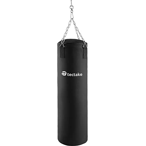 TecTake 402699 Boxsack gefüllt mit 25 kg, inkl. 4-Punkt-Stahlkette, Karabinerhaken und Drehwirbel, für Anfänger und Fortgeschrittene, 105 cm, hängend, schwarz, 28 x 140 cm TecTake 402699 Boxsack gefüllt mit 25 kg, inkl. 4-Punkt-Stahlkette, Karabinerhaken und Drehwirbel, für Anfänger und Fortgeschrittene, 105 cm, hängend, schwarz, 28 x 140 cm von tectake