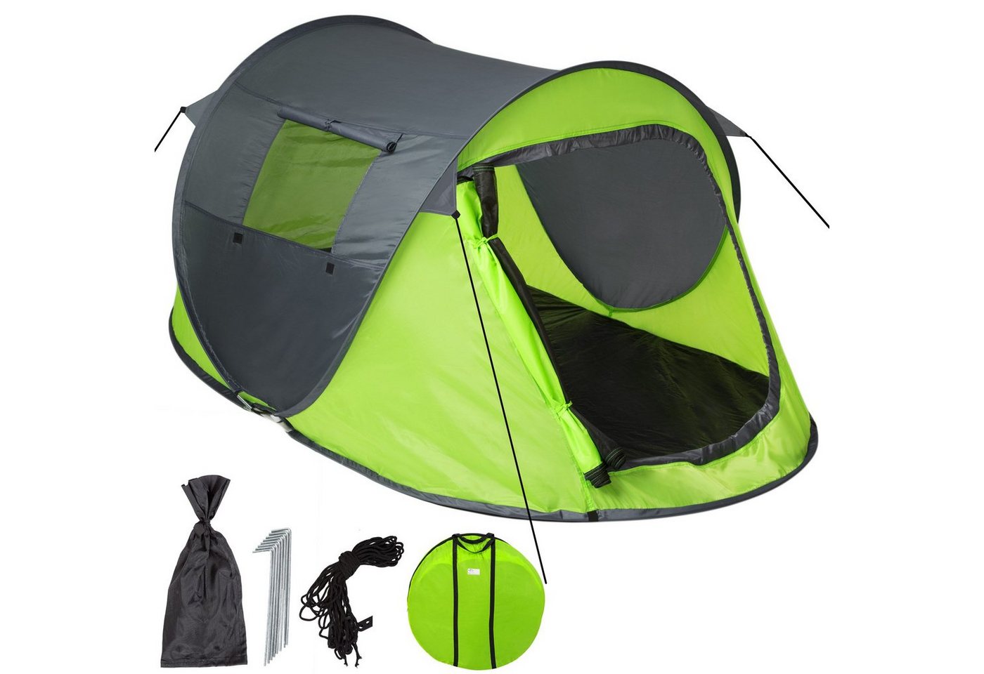 tectake Wurfzelt Pop-up Wurfzelt, Personen: 2, für 2 Personen tectake Wurfzelt Pop-up Wurfzelt, Personen: 2, für 2 Personen von tectake