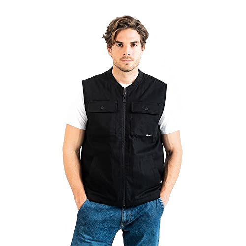 thread collective inc. Herren Chip Worker Vest Weste, schwarz, XL thread collective inc. Herren Chip Worker Vest Weste, schwarz, XL von Hurley