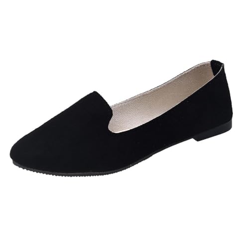 ticticlily Damen Ballerina Bequeme Slip Ons Flach Bequem Walking Ballerina Schuhe Spitze Zehenpartie rutschfest Niedriger Absatz Schuhe Casual Loafer Schuh A Schwarz 43 EU ticticlily Damen Ballerina Bequeme Slip Ons Flach Bequem Walking Ballerina Schuhe Spitze Zehenpartie rutschfest Niedriger Absatz Schuhe Casual Loafer Schuh A Schwarz 43 EU von ticticlily