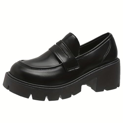 ticticlily Damen Klassische Hamble Loafer Bequeme Mokassins Slippers Plateau Damen Frauen Businessschuhe B Schwarz 39 EU ticticlily Damen Klassische Hamble Loafer Bequeme Mokassins Slippers Plateau Damen Frauen Businessschuhe B Schwarz 39 EU von ticticlily