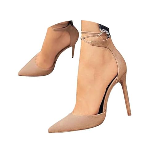 ticticlily Damen Sandalen Schnürsenkel Knöchelriemchen Wildleder Pumps Spitze Zehen Stiletto Hohe Absatz Schuhe A Aprikose 43 EU ticticlily Damen Sandalen Schnürsenkel Knöchelriemchen Wildleder Pumps Spitze Zehen Stiletto Hohe Absatz Schuhe A Aprikose 43 EU von ticticlily