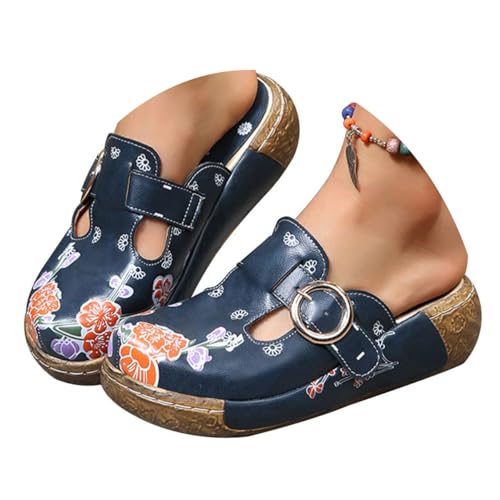 ticticlily Damen Slipper Frauen Slip On Hausschuhe Atmungsaktiv Strand Sandalen Schuhe Bequem Plateau Sandalen Outdoor Pantoletten rutschfest Gartenschuhe Marine 38 EU ticticlily Damen Slipper Frauen Slip On Hausschuhe Atmungsaktiv Strand Sandalen Schuhe Bequem Plateau Sandalen Outdoor Pantoletten rutschfest Gartenschuhe Marine 38 EU von ticticlily