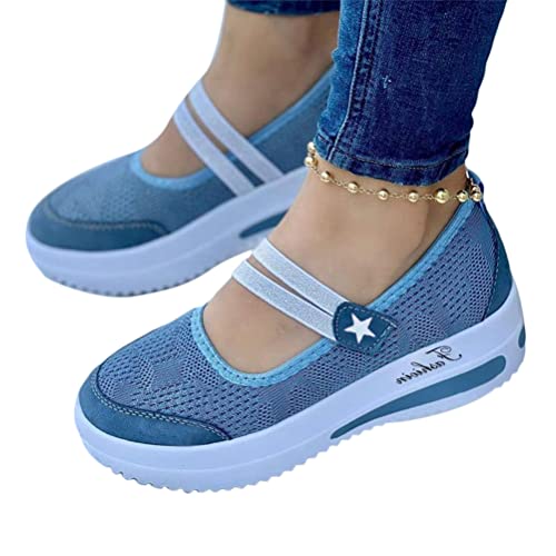 ticticlily Damen Sneakers Atmungsaktiv Plateau Turnschuhe Leicht Laufschuhe Sportschuhe Freizeitschuhe B Blau 42 EU ticticlily Damen Sneakers Atmungsaktiv Plateau Turnschuhe Leicht Laufschuhe Sportschuhe Freizeitschuhe B Blau 42 EU von ticticlily
