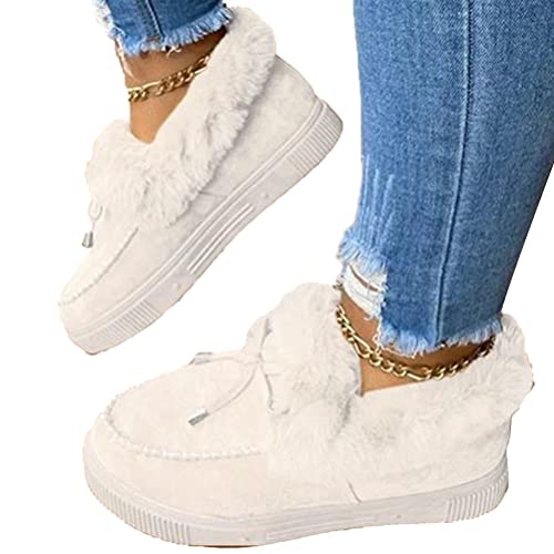 ticticlily Damen Stiefel Winterschuhe Wildleder Warm Gefüttert Schneestiefel Stiefeletten Winter Kurzschaft Stiefel Bequem Schuhe Wanderschuhe A Weiß 37 EU ticticlily Damen Stiefel Winterschuhe Wildleder Warm Gefüttert Schneestiefel Stiefeletten Winter Kurzschaft Stiefel Bequem Schuhe Wanderschuhe A Weiß 37 EU von ticticlily