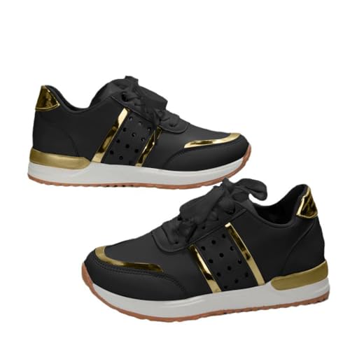 ticticlily Damen Turnschuhe Laufschuhe Atmungsaktiv Flache Sportschuhe Leichte Sneaker für Outdoor Fitness Gym Schuhe A Schwarz 38 EU ticticlily Damen Turnschuhe Laufschuhe Atmungsaktiv Flache Sportschuhe Leichte Sneaker für Outdoor Fitness Gym Schuhe A Schwarz 38 EU von ticticlily