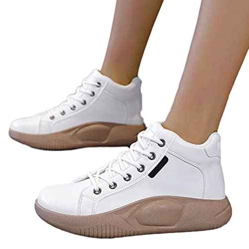 ticticlily Damen Winterschuhe Warm Gefüttert Winterstiefel Trekking Wanderschuhe High Top Lace Up Sneakers Freizeit Ankle Boots B Beige 40 EU ticticlily Damen Winterschuhe Warm Gefüttert Winterstiefel Trekking Wanderschuhe High Top Lace Up Sneakers Freizeit Ankle Boots B Beige 40 EU von ticticlily