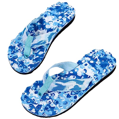 ticticlily Flip Flops Damen Yoga Matte Sandalen Leicht Badelatschen Bequeme Anpassungsfähige Sommer Strand Zehentrenner A Blau 39 von ticticlily