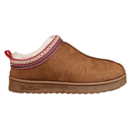 ticticlily Gefütterte Hausschuhe Damen Pantoffeln Warm Gefüttert mit Plateau Prints Profilsohle B Braun 39 EU ticticlily Gefütterte Hausschuhe Damen Pantoffeln Warm Gefüttert mit Plateau Prints Profilsohle B Braun 39 EU von ticticlily