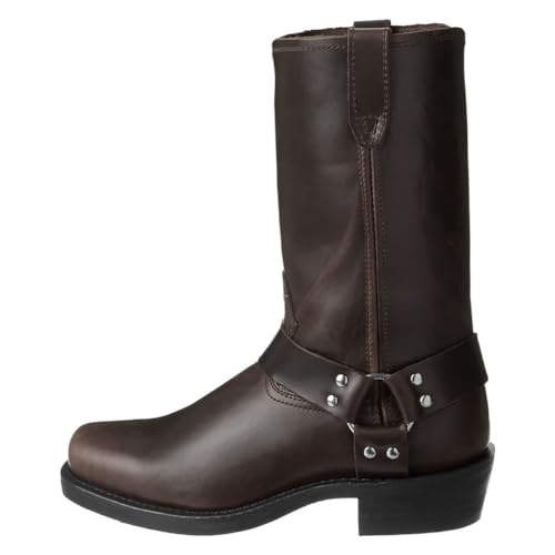 ticticlily Herren Western Cowboystiefel Vintage Motorradstiefel Winter Männer Leder Hohe Stiefel Unisex Erwachsene Reiterstiefel Arbeitsstiefel B Kaffee 45 EU ticticlily Herren Western Cowboystiefel Vintage Motorradstiefel Winter Männer Leder Hohe Stiefel Unisex Erwachsene Reiterstiefel Arbeitsstiefel B Kaffee 45 EU von ticticlily