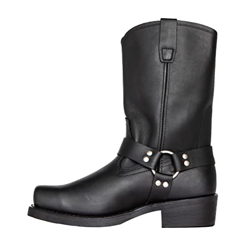 ticticlily Herren Western Cowboystiefel Vintage Motorradstiefel Winter Männer Leder Kurzschaft Stiefel Unisex Erwachsene Reiterstiefel Arbeitsstiefel B Schwarz 39 EU ticticlily Herren Western Cowboystiefel Vintage Motorradstiefel Winter Männer Leder Kurzschaft Stiefel Unisex Erwachsene Reiterstiefel Arbeitsstiefel B Schwarz 39 EU von ticticlily
