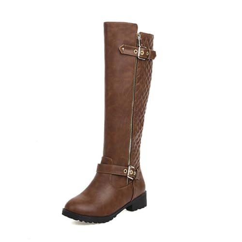 ticticlily Kniehohe Damenstiefel Stiefel Damen Flach rutschfeste Laufsohle Stylisch Praktisch Winterstiefel Damen Reiterstiefel C Braun 40 EU ticticlily Kniehohe Damenstiefel Stiefel Damen Flach rutschfeste Laufsohle Stylisch Praktisch Winterstiefel Damen Reiterstiefel C Braun 40 EU von ticticlily