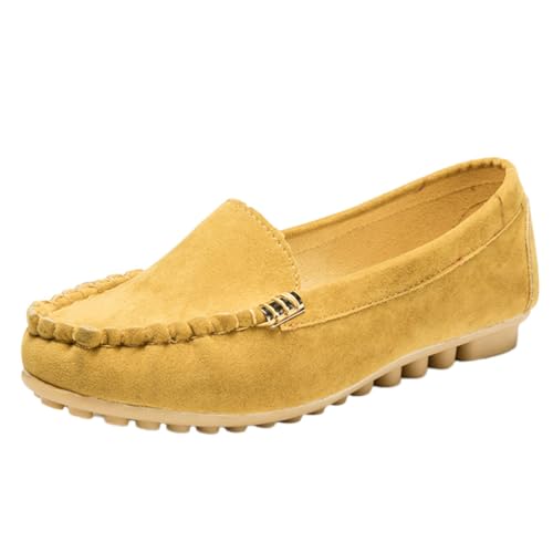 ticticlily Mokassins Damen Schuhe Sommer Slipper Vintage Weiches Leder Halbschuhe rutschfest Loafers Flache Schuhe Freizeit Lauflernschuhe A Gelb 43 EU ticticlily Mokassins Damen Schuhe Sommer Slipper Vintage Weiches Leder Halbschuhe rutschfest Loafers Flache Schuhe Freizeit Lauflernschuhe A Gelb 43 EU von ticticlily