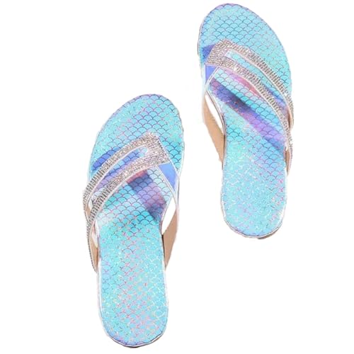 ticticlily Sandalen Damen Flach Bequem Flip Flops Slippers Elegante Zehentrenner Hausschuh Sandals Abendschuhe Sommerschuhe Damen Bequem Sandaletten Römische Schuhe B Blau 38 EU ticticlily Sandalen Damen Flach Bequem Flip Flops Slippers Elegante Zehentrenner Hausschuh Sandals Abendschuhe Sommerschuhe Damen Bequem Sandaletten Römische Schuhe B Blau 38 EU von ticticlily