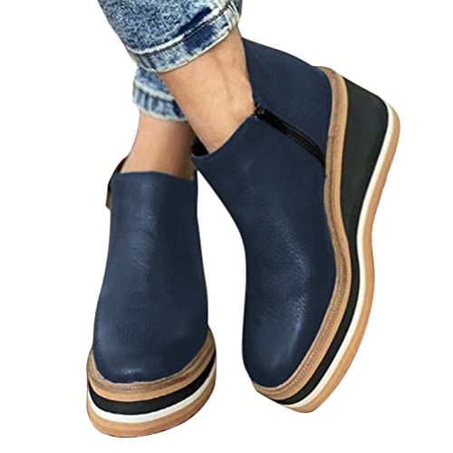 ticticlily Stiefel Damen Casual Elegant Stiefeletten Kurzschaft Boots Schneestiefel rutschfest Reißverschluss Outdoor Blau 39 EU ticticlily Stiefel Damen Casual Elegant Stiefeletten Kurzschaft Boots Schneestiefel rutschfest Reißverschluss Outdoor Blau 39 EU von ticticlily