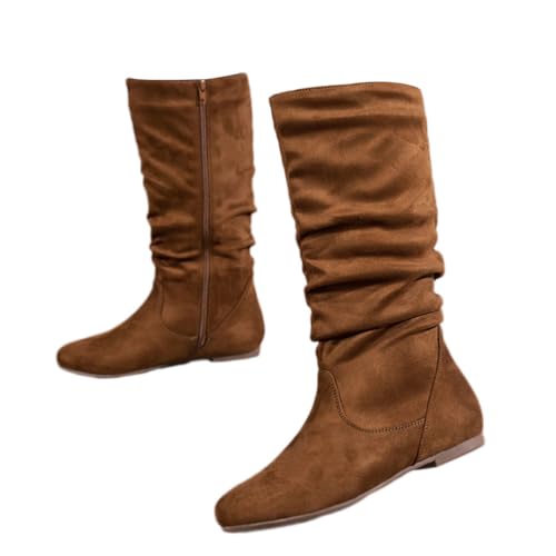 ticticlily Stiefel Damen Langschaft Stiefel mit Absatz Flach Elegant Lange Kniehoch Langschaft Hohe Stiefel Lang Winterschuhe Damenstiefel D Braun 41 EU ticticlily Stiefel Damen Langschaft Stiefel mit Absatz Flach Elegant Lange Kniehoch Langschaft Hohe Stiefel Lang Winterschuhe Damenstiefel D Braun 41 EU von ticticlily