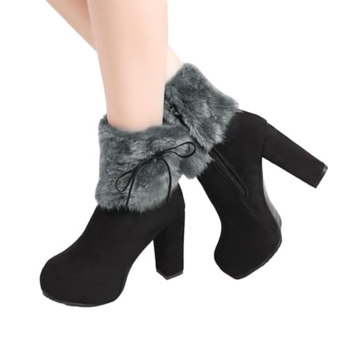 ticticlily Stiefel Damen Winterschuhe Schneestiefel Plateau Kurzschaft Stiefel Chunky Heels Boots Stiefeletten Fell Bequeme Gefüttert Mode Schuhe A Schwarz 40 EU ticticlily Stiefel Damen Winterschuhe Schneestiefel Plateau Kurzschaft Stiefel Chunky Heels Boots Stiefeletten Fell Bequeme Gefüttert Mode Schuhe A Schwarz 40 EU von ticticlily