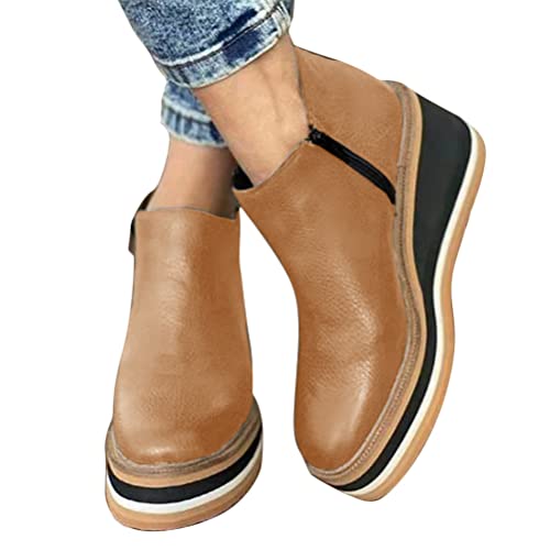 ticticlily Stiefel Damen Winterschuhe Stiefel Stiefeletten Seitlicher Reißverschluss Draussen Boots Arbeitsstiefel Wandern Braun 41 EU ticticlily Stiefel Damen Winterschuhe Stiefel Stiefeletten Seitlicher Reißverschluss Draussen Boots Arbeitsstiefel Wandern Braun 41 EU von ticticlily