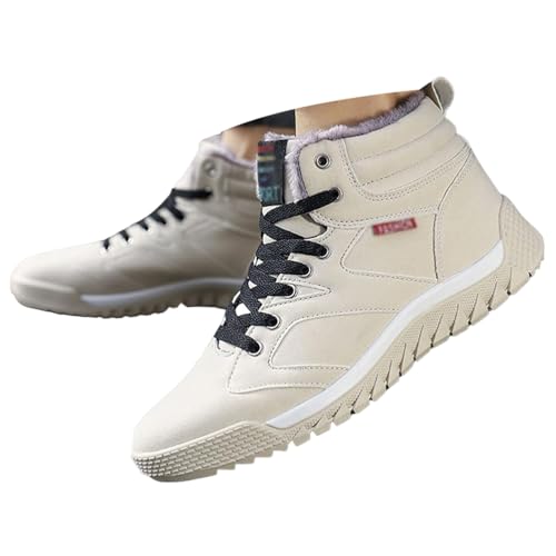 ticticlily Winterschuhe Herren Damen Stiefel Warm Gefütterte Schneestiefel Wasserdicht Winterstiefel Winter Boots Men Outdoor E Beige 39 ticticlily Winterschuhe Herren Damen Stiefel Warm Gefütterte Schneestiefel Wasserdicht Winterstiefel Winter Boots Men Outdoor E Beige 39 von ticticlily