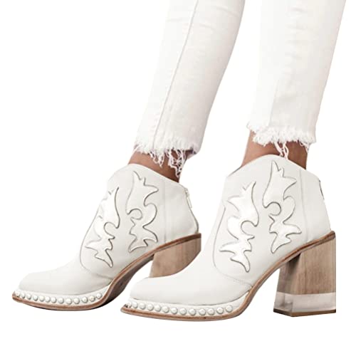 ticticlily Winterstiefel Damen Warme Stiefel Casual Bare Boots Booties Reißverschluss Reitstiefel Weiß 38 EU ticticlily Winterstiefel Damen Warme Stiefel Casual Bare Boots Booties Reißverschluss Reitstiefel Weiß 38 EU von ticticlily