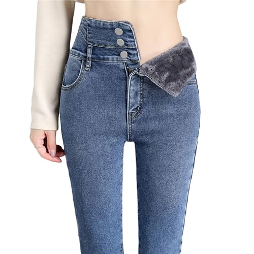 Damen Winter Jeans Fleece Gefütterte Denim Leggings High Waist Thermojeans Slim Fit Jeans Winter Warme Gefütter Thermohose Jeanshosen für Frauen Plüsch Jeggings Damen Winter Jeans Fleece Gefütterte Denim Leggings High Waist Thermojeans Slim Fit Jeans Winter Warme Gefütter Thermohose Jeanshosen für Frauen Plüsch Jeggings von tinbarry