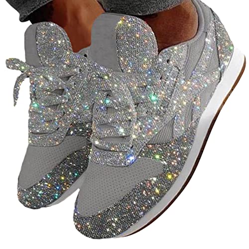 tinbarry Damen Pailletten Sneaker Frauen Glitzer Sneaker Slip On Sportschuhe Laufschuhe Damen Schuhe Canvas Walkingschuhe Freizeitschuhe tinbarry Damen Pailletten Sneaker Frauen Glitzer Sneaker Slip On Sportschuhe Laufschuhe Damen Schuhe Canvas Walkingschuhe Freizeitschuhe von tinbarry