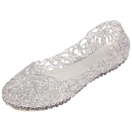 tinbarry Sandalen Damen Weich Plastik Gelee Sandalen Slip-Ons Flach Schuhe rutschfeste Atmungsaktive Strandschuhe Sommer Aushöhlte Jelly Schuhe Ballett Shoes tinbarry Sandalen Damen Weich Plastik Gelee Sandalen Slip-Ons Flach Schuhe rutschfeste Atmungsaktive Strandschuhe Sommer Aushöhlte Jelly Schuhe Ballett Shoes von tinbarry