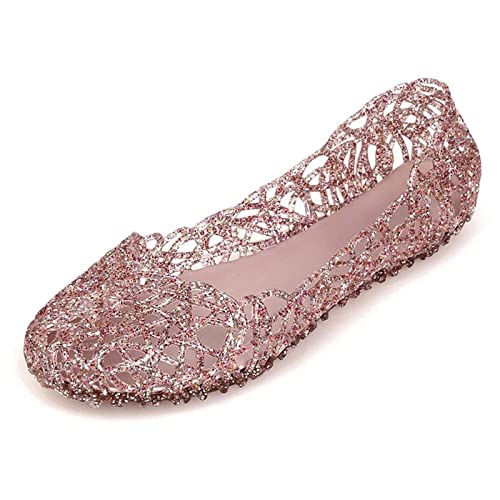 tinbarry Sandalen Damen Weich Plastik Gelee Sandalen Slip-Ons Flach Schuhe rutschfeste Atmungsaktive Strandschuhe Sommer Aushöhlte Jelly Schuhe Ballett Shoes tinbarry Sandalen Damen Weich Plastik Gelee Sandalen Slip-Ons Flach Schuhe rutschfeste Atmungsaktive Strandschuhe Sommer Aushöhlte Jelly Schuhe Ballett Shoes von tinbarry