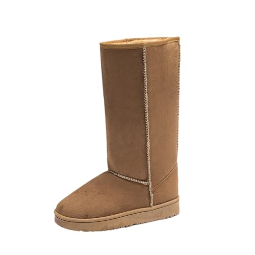 tinbarry Schneestiefel Damen Plüsch Gefütterte Winterschuhe Warm Schlupfstiefel wasserdichte Ankle Boots Solide Farbe Futter Samt rutschfest Boots Wildleder Flache Schuhe tinbarry Schneestiefel Damen Plüsch Gefütterte Winterschuhe Warm Schlupfstiefel wasserdichte Ankle Boots Solide Farbe Futter Samt rutschfest Boots Wildleder Flache Schuhe von tinbarry
