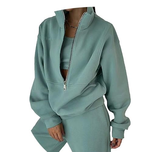 tinetill Damen Jogginganzug Fleece Hausanzug Zweiteiler Trainingsanzug Rollkragen Sweatshirt und Hoher Taille Hosen Warm Sportanzug Freizeitanzug Langarm Hoodie Outfits tinetill Damen Jogginganzug Fleece Hausanzug Zweiteiler Trainingsanzug Rollkragen Sweatshirt und Hoher Taille Hosen Warm Sportanzug Freizeitanzug Langarm Hoodie Outfits von tinetill