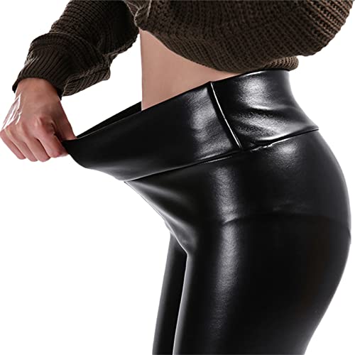 tinetill Lederhose Damen Hohe Taille Skinny Kunstleder Leggings High Waist PU Leder Hose Push Up Lederhosen Stretch Gefütterte Winter Strumpfhosen Treggings Schwarz tinetill Lederhose Damen Hohe Taille Skinny Kunstleder Leggings High Waist PU Leder Hose Push Up Lederhosen Stretch Gefütterte Winter Strumpfhosen Treggings Schwarz von tinetill