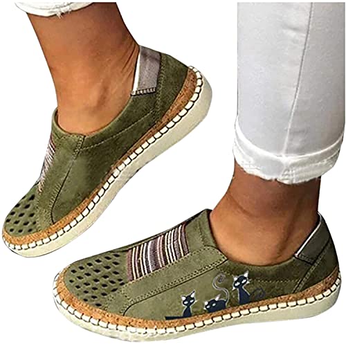 tinetill Sommerschuhe Damen Sneakers Flache Einzelschuhe Low Mesh Sneaker Atmungsaktiv Turnschuhe Outdoor Sportschuhe Schuhe mit Katzen Print Laufschuhe tinetill Sommerschuhe Damen Sneakers Flache Einzelschuhe Low Mesh Sneaker Atmungsaktiv Turnschuhe Outdoor Sportschuhe Schuhe mit Katzen Print Laufschuhe von tinetill
