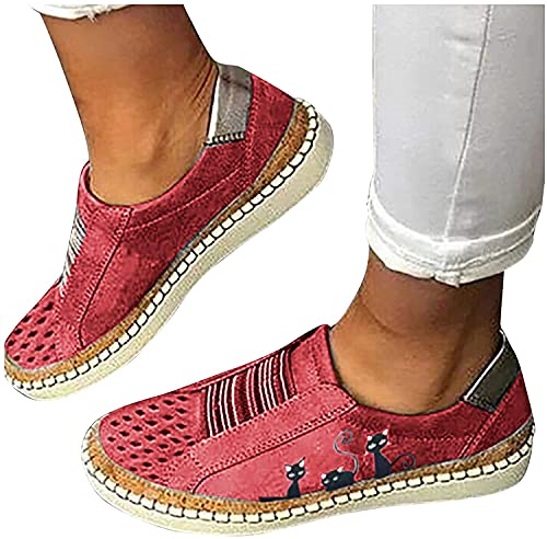 tinetill Sommerschuhe Damen Sneakers Flache Einzelschuhe Low Mesh Sneaker Atmungsaktiv Turnschuhe Outdoor Sportschuhe Schuhe mit Katzen Print Laufschuhe tinetill Sommerschuhe Damen Sneakers Flache Einzelschuhe Low Mesh Sneaker Atmungsaktiv Turnschuhe Outdoor Sportschuhe Schuhe mit Katzen Print Laufschuhe von tinetill
