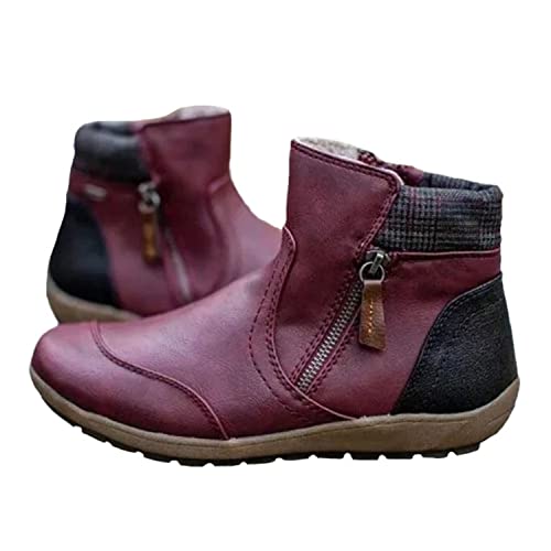 tinetill Winterschuhe Damen Thermostiefel Warme Gefütterte Winterstiefel Stiefel Boots Plateau Schuhe Winterschuhe Klassische Frauen Boots Winterboots Schneestiefel von tinetill