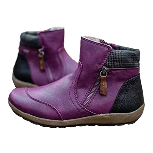 tinetill Winterschuhe Damen Thermostiefel Warme Gefütterte Winterstiefel Stiefel Boots Plateau Schuhe Winterschuhe Klassische Frauen Boots Winterboots Schneestiefel von tinetill