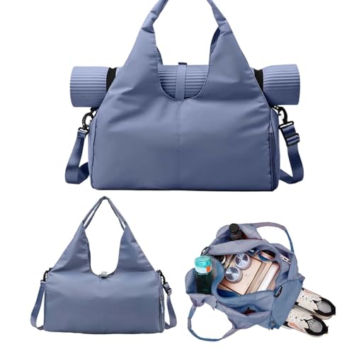 Gym Yoga Bag Damen Yogatasche Groß Workout-Tanz-Tragetasche,Sporttasche für Damen,Sport-Reisetasche,Mit versteckter Yogamattenhalterung und Schuhfach,Geeignet für Fitness, Yoga, Schwimmen usw (blau) Gym Yoga Bag Damen Yogatasche Groß Workout-Tanz-Tragetasche,Sporttasche für Damen,Sport-Reisetasche,Mit versteckter Yogamattenhalterung und Schuhfach,Geeignet für Fitness, Yoga, Schwimmen usw (blau) von tintoke