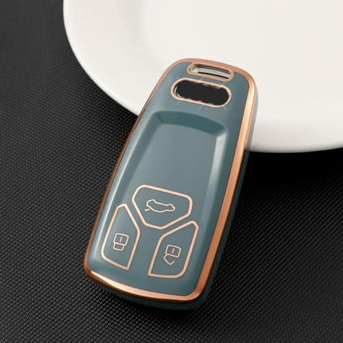 toothgeneric TPU Auto Smart Key Cover Tasche Shell Fob Halter für A4 B9 A5 A6 8S 8W Q5 Q7 4M S4 S5 S7 TT TTS TFSI RS von toothgeneric