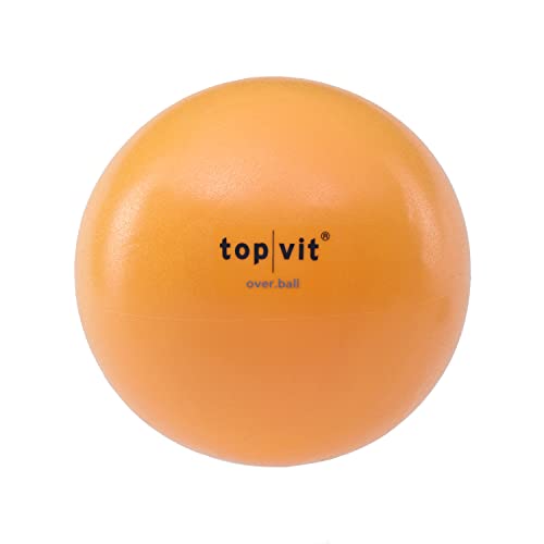 top | vit® Overball Soft - Gymnastikball, klein, weich, aufblasbar - Weicher Physio Ball für viele Übungen, Ø 26 cm (orange) von top | vit