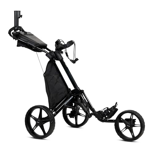 tour made RT-140 Swivel Push Golftrolley klappbar I Zuladung bis 25kg - starker Alu-Rahmen I Deutsche Markenqualität I viel Zubehör inklusive (Black-Black) tour made RT-140 Swivel Push Golftrolley klappbar I Zuladung bis 25kg - starker Alu-Rahmen I Deutsche Markenqualität I viel Zubehör inklusive (Black-Black) von tour made