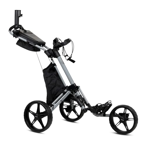 tour made RT-140 3-Rad Push Golftrolley klappbar I Zuladung bis 25kg - starker Alu-Rahmen I Deutsche Markenqualität I viel Zubehör inklusive (Grey-Black) tour made RT-140 3-Rad Push Golftrolley klappbar I Zuladung bis 25kg - starker Alu-Rahmen I Deutsche Markenqualität I viel Zubehör inklusive (Grey-Black) von tour made