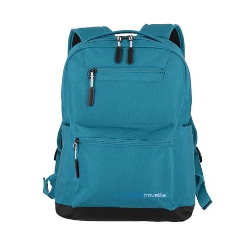 travelite Handgepäck Rucksack Größe M erfüllt IATA Bordgepäck Maß, Gepäck Serie KICK OFF: Praktischer Rucksack für Urlaub und Sport, 40 cm, 17 Liter von Travelite