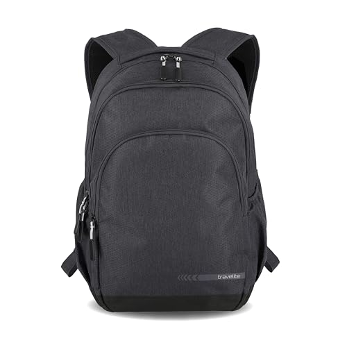 travelite Handgepäck Rucksack Größe L erfüllt IATA Bordgepäck Maß, Gepäck Serie Kick Off: Praktischer Rucksack für Urlaub und Sport, 45 cm, 22 Liter von Travelite