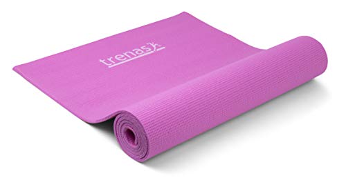 trenas Basic Gymnastikmatte - 173 x 60 cm - 6 mm - Pink - Yogamatte von trenas