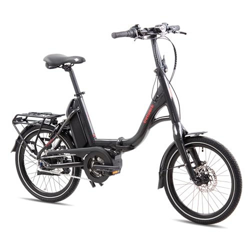 TRETWERK - 20 Zoll E-Klapprad - No Way schwarz - E-Citybike Damen Herren mit 8 Gang Nabenschaltung - Elektrofahrrad für die Stadt mit Mittelmotor von tretwerk DIREKT gute Räder