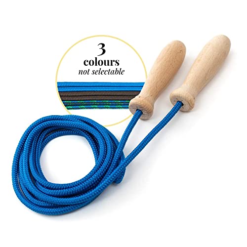 tuuli Accessories Springseil Holzgriff Baumwollseil Fitness Spiel Training 230 cm tuuli Accessories Springseil Holzgriff Baumwollseil Fitness Spiel Training 230 cm von tuuli