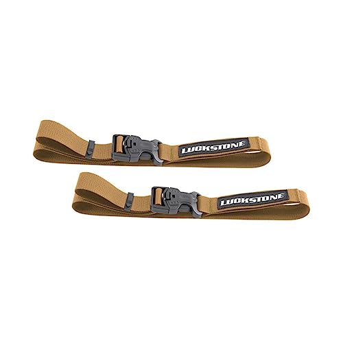 tuwiwol 2Pcs Gebundener Gürtel Gepäck Lash Strap Cargo Tie Harness Wandern Camping Schnalle Langlebig Outdoor für Travel Band Trip, Khaki/S von tuwiwol